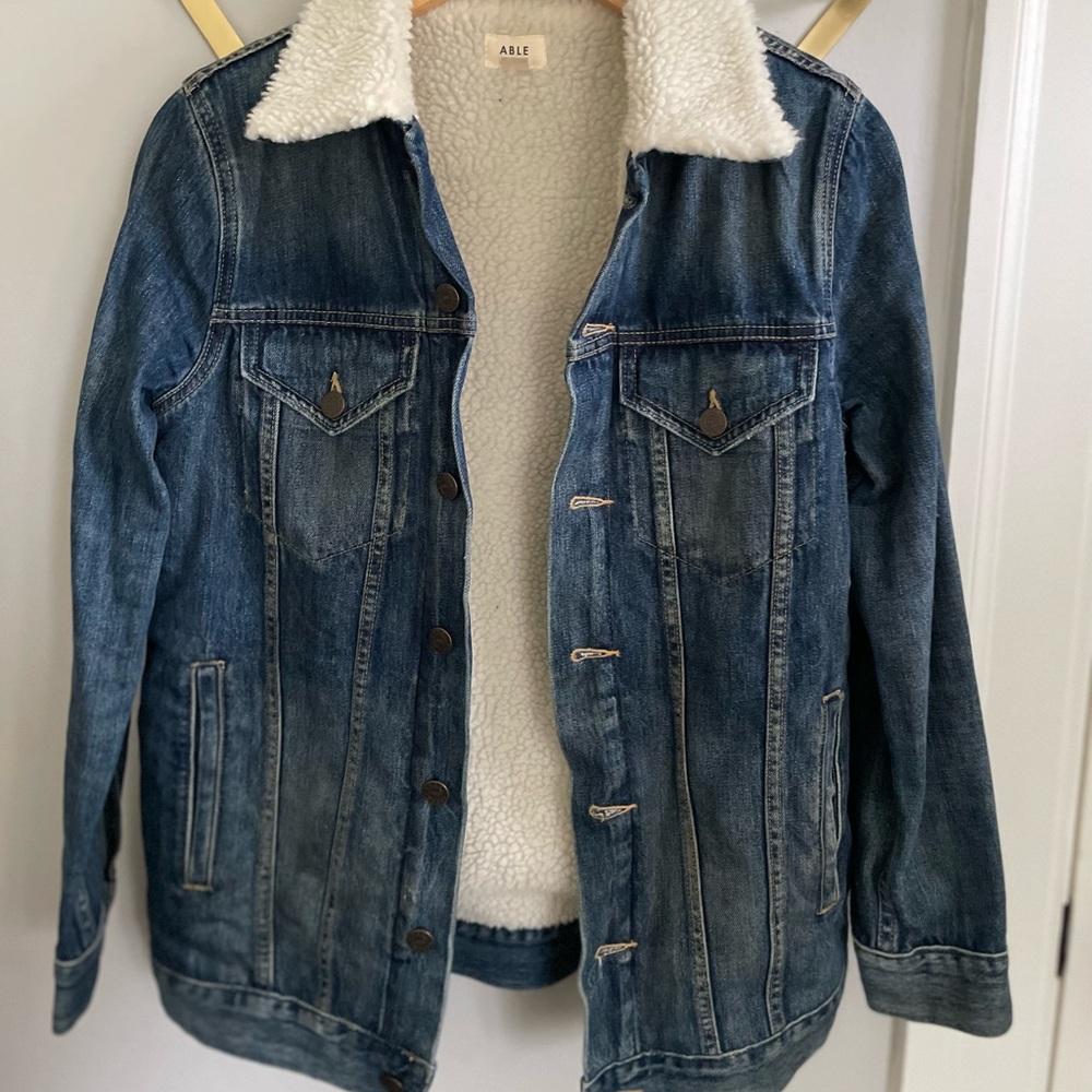 Able Sherpa-lined Denim Jacket